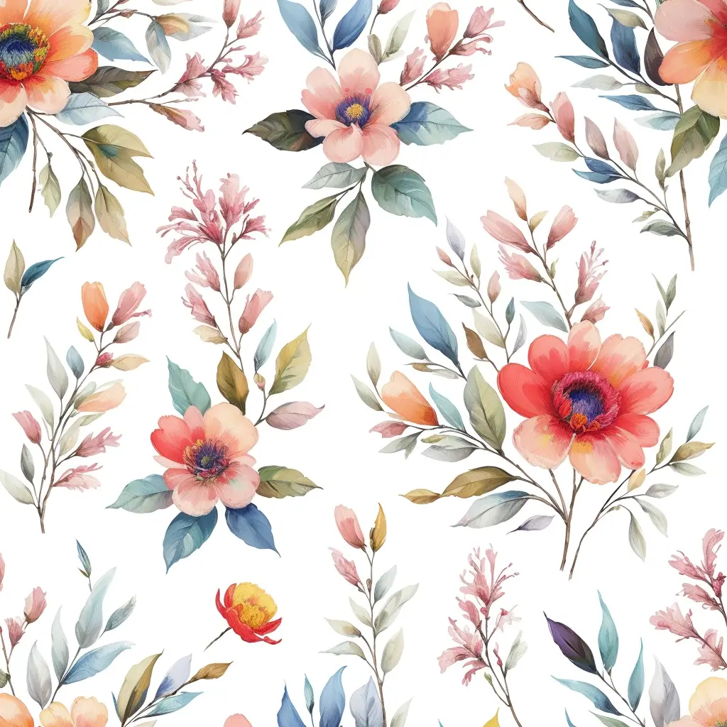 Infuse your creations with the charm of nature using our stunning flower pattern