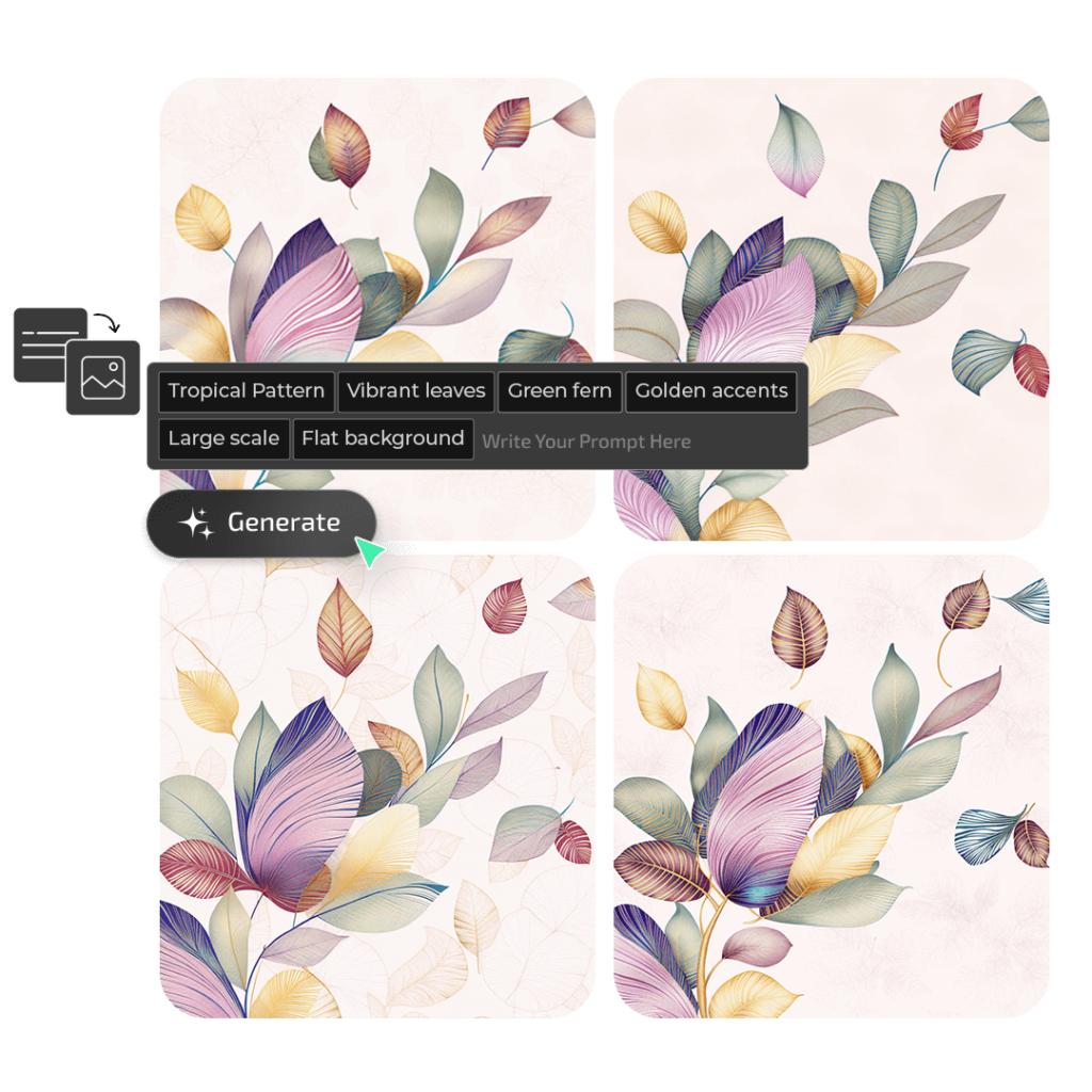 Create Custom Patterns with Text to imagine Technology