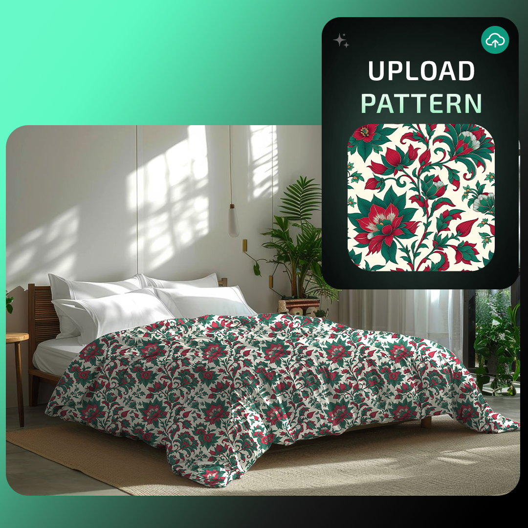 2D pattern mockup generator with a visualized design