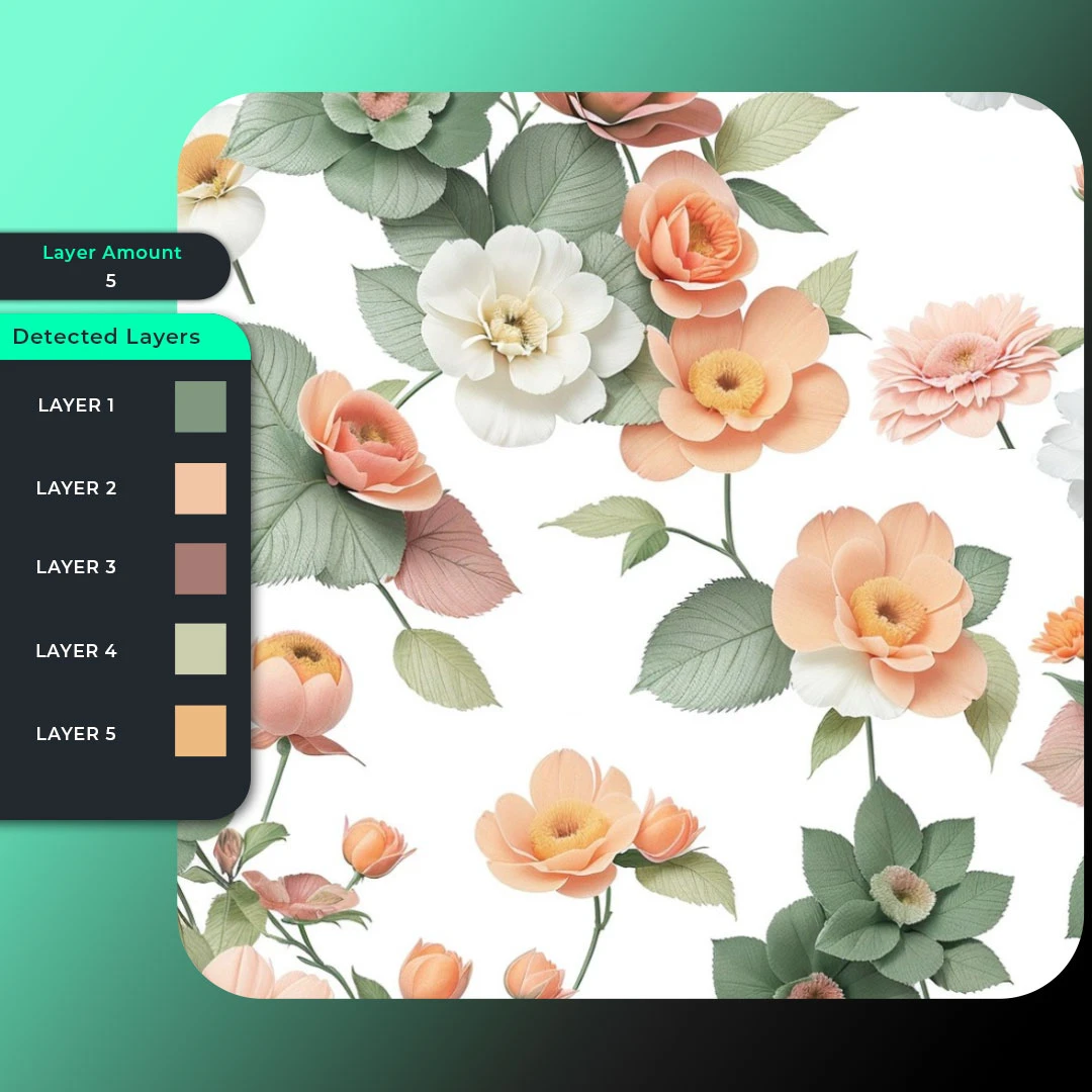Color Separation tool for textile patterns