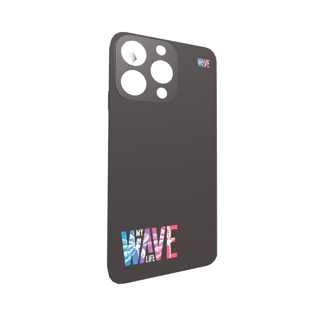 Phone case with applied pattern